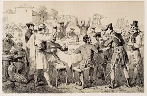 Feast Prints: Spain. First Carlist War. Horrible feast of Burjassot (1837)