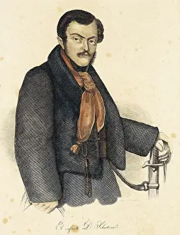 Absolutism Prints: Spain. First Carlist War. Infante (Prince) don Sebastin