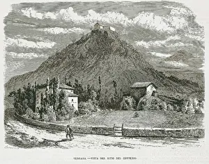 Carlists Prints: Spain. First Carlist War. Place where the Bergara Agreement was signed (March 29)
