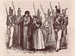 To Shoot Prints: Spain. First Carlist War. Ramn Cabrera's going to death (Tortosa)