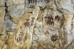 Sierra Del Torcal Prints: SPAIN. Fuencaliente. Pea Escrita Caves