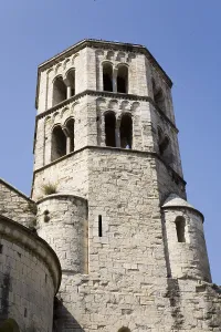 Bell Tower Prints: SPAIN. Gerona. Monastery of Sant Pere de Galligants (12th c)