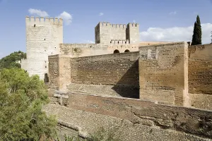 Alhambra Prints: SPAIN. Granada. Alhambra. The Alczar (fortress) of the Alhambra