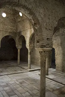 Andalucia Prints: SPAIN. Granada. Arabian baths (11th c)