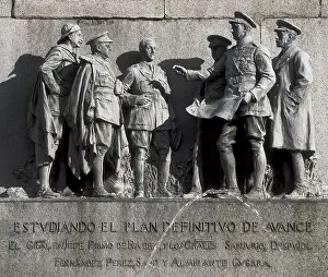 Miguel 1870 1930 Prints: SPAIN. Jerez de la Frontera. Detail of the Monument to Primo de Rivera