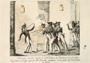 Litography Prints: Spain. Liberal Triennium (1822)