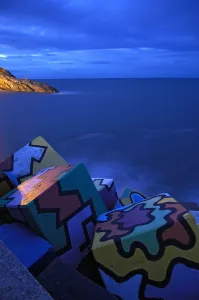 Seaside Prints: SPAIN. Llanes. Cubos de la memoria' (The Cubes of the memory)