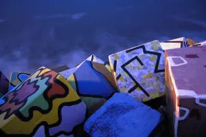 Seaside Prints: SPAIN. Llanes. Cubos de la memoria' (The Cubes of the memory)