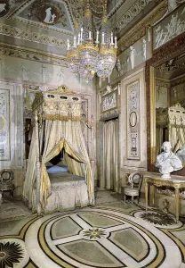 Royal Palace Prints: SPAIN. Madrid. Royal Palace. Queen Mara Luisa Teresa de Parma's bedroom