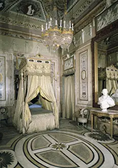 Royal Palace Prints: SPAIN. Madrid. Royal Palace. Queen Maria Luisa Teresa de Parma's bedroom