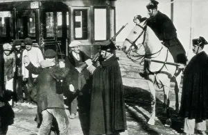 Social Movement Prints: SPAIN. Madrid. Spain (1919). Strike of the tram workers in Madrid