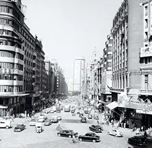 Automobiles Prints: SPAIN. Madrid. Spain. Franco's dictatorship