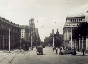 SPAIN. Madrid. Spain. Second Republic (1931-1936). Madrid. Alcal Street (1931). AISA/Everett Collection**US SALES ONLY**