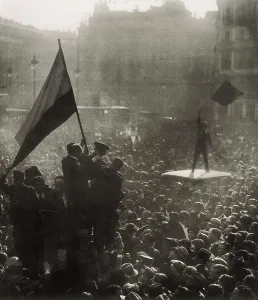 Banner Prints: SPAIN. Madrid. Spain. Second Republic (1931-1936)