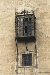 Guadalajara Prints: SPAIN. Pastrana. Ducal Palace. Bars of the Princess Eboli's room