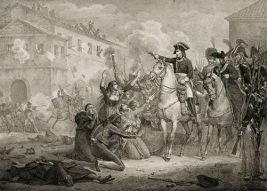Spain. Peninsular War (1808-1814). Spaniards asking Napoleon for mercy. SPAIN. Madrid. National Library. AISA/Everett Collection**US SALES ONLY**