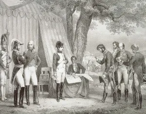 Corset Prints: Spain. Peninsular War. Napoleon in Chamartn (1808)