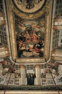 Interior Designer Prints: SPAIN. Reus. Bofarull Palace. Allegory of Charles III (1788)