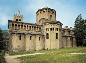 Benedictine Prints: SPAIN. Ripoll. Monastery of Santa Maria de Ripoll