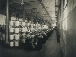 Masculineeurope Prints: SPAIN. Sabadell. Spain. Textile factory 'La Lanera Espaola' in Sabadell (1920s)