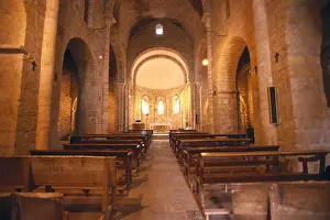 Gerona Prints: SPAIN. Sant Miquel de Fluvi. Monastery of Sant Miquel de Fluvi
