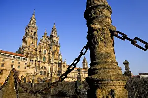 Dusk Prints: SPAIN. Santiago de Compostela. Cathedral of Santiago de Compostela