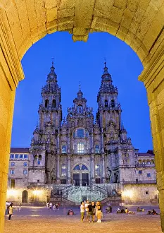 Galicia Prints: SPAIN. Santiago de Compostela. Cathedral of Santiago de Compostela