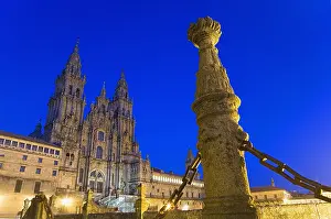 Galicia Prints: SPAIN. Santiago de Compostela. Cathedral of Santiago de Compostela