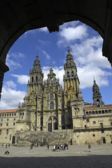 Galicia Prints: SPAIN. Santiago de Compostela. Cathedral of Santiago de Compostela
