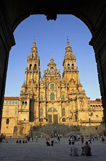 Dusk Prints: SPAIN. Santiago de Compostela. Cathedral of Santiago de Compostela