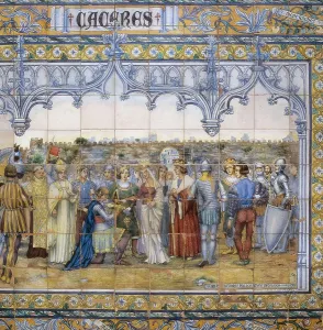 Catholic Monarchs 15 16th Century Prints: SPAIN. Sevilla. Spain Square. Spain (s)