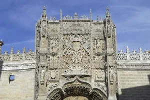 Valladolid Prints: SPAIN. Valladolid. Facade of the Colegio de San Gregorio (College of St)
