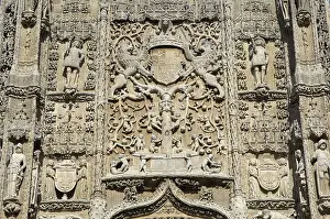 Valladolid Prints: SPAIN. Valladolid. Detail of the facade of the Colegio de San Gregorio (College of St)