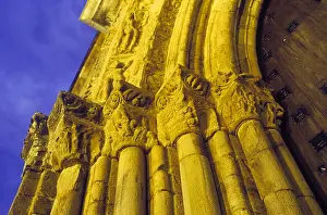 Saint James Way Prints: SPAIN. Villafranca del Bierzo. Santiago church