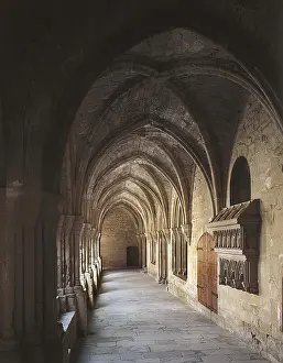 Conca De Barbera Prints: SPAIN. Vimbod. Monastery of Poblet
