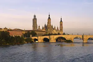 Aragon Prints: SPAIN. Zaragoza. Basilica of Our Lady of the Pilar