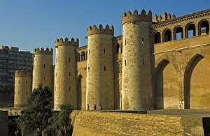 Aragon Prints: SPAIN. Zaragoza. La Aljaferia Palace