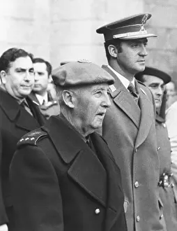 Monarchs Prints: Spain's dictator, General Francisco Franco and his designated successor