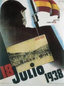 Civil Wars Prints: Spanish Civil War (1936-1939). '18 de julio 1938' (18th July 1938)