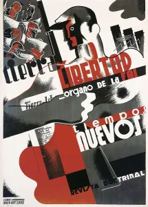 Media Prints: Spanish Civil War (1936-1939). Advertising poster of the anarchist magazine 'Tierra y Libertad'