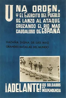 Fights Prints: Spanish Civil War (1936-1939). Battle of Ebro (1938)