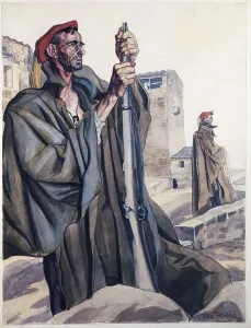 Carlists Prints: Spanish Civil War (1936-1939). Carlist soldiers