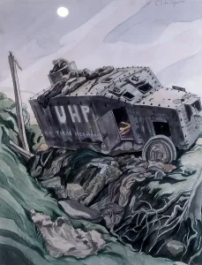 Saenz De Tejada Prints: Spanish Civil War (1936-1939). Illustration by Carlos Senz de Tejada