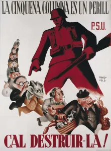 Ideology Prints: Spanish Civil War (1936-1939). 'La cinquena columnas un perill