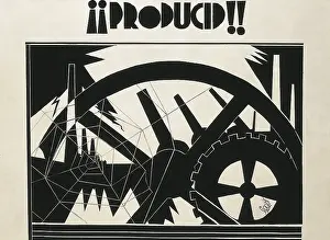 Arming Prints: Spanish Civil War (1936-1939). 'Producid!!' (Produce!!)
