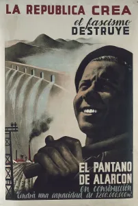 Republics Prints: Spanish Civil War (1936-1939). 'Repblica creael fascismo destruye