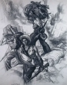Militia Prints: Spanish Civil War (1936-1939). Sacking scene