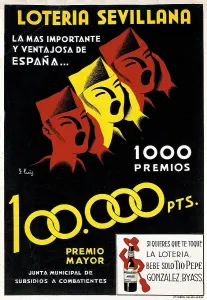 Sevilla Prints: Spanish Civil War (1936-1939). Sevillian lottery