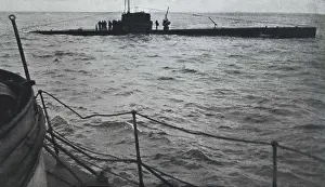 Craft Prints: Spanish Civil War (1936-1939). Sinking of the republican submarine B6 (August 1936)