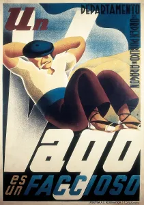 Cigarette Prints: Spanish Civil War (1936-1939). 'Un vago es un faccioso' (A lazy is a factious)